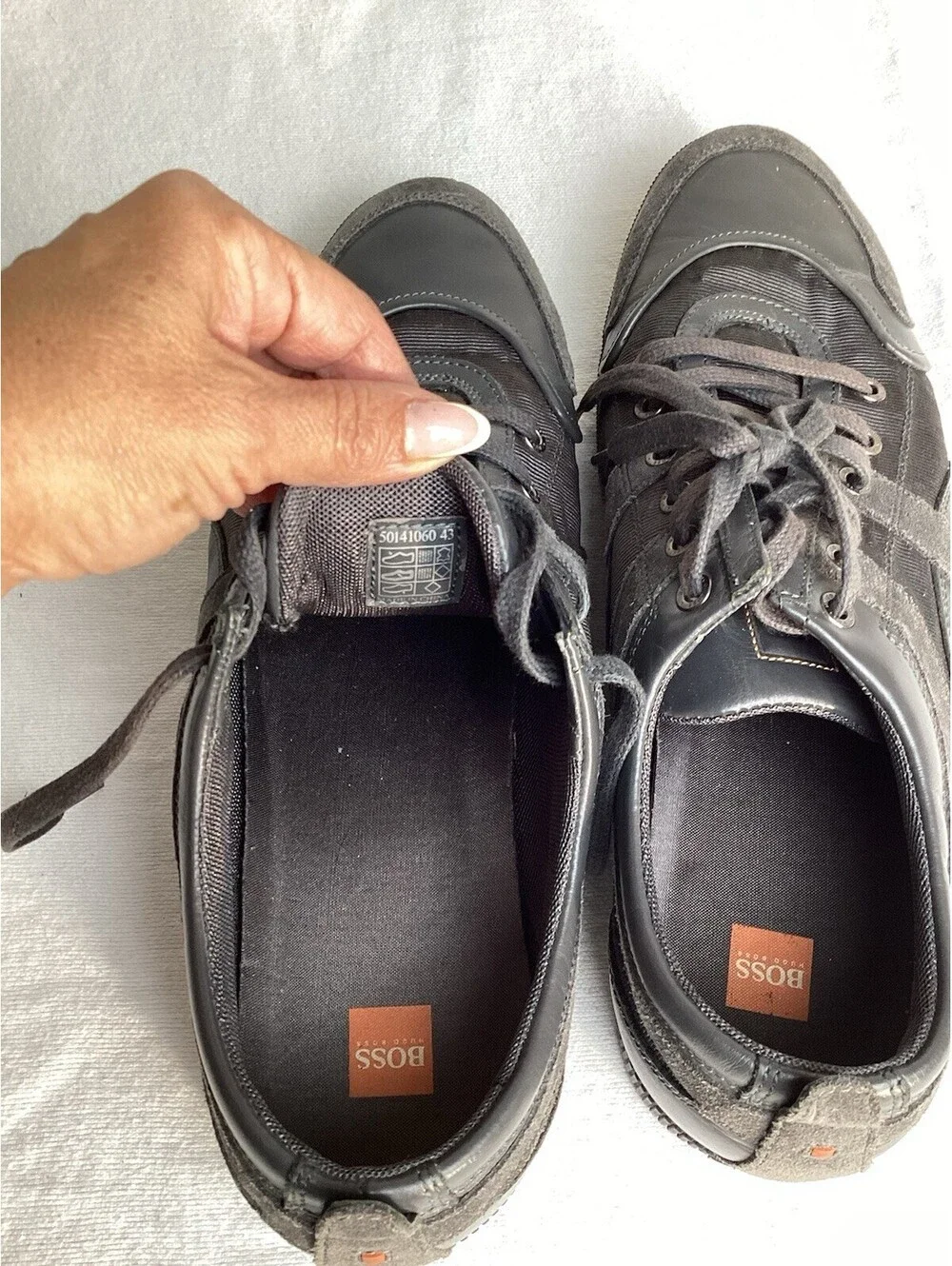 Hugo Boss AG Dieselstrasse Casual Size 43 Dark Grey 9.5